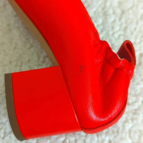 Everlane The Italian Leather Day Heel Red sz 6 - Picture 9 of 11